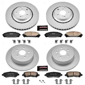 Crk4129 Power Stop Z17 Evolution Brake Kit With Genuine Geomet Coated Rotors And