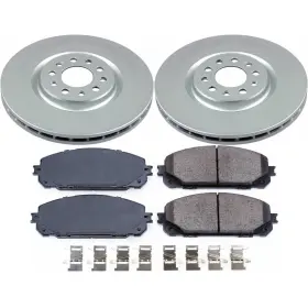 Crk7414 Power Stop Z17 Evolution Brake Kit With Genuine Geomet Coated Rotors And