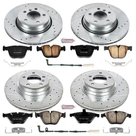 K4479 Power Stop High Performance Brake Upgrade Kit Cross-drilled And Slotted Ro