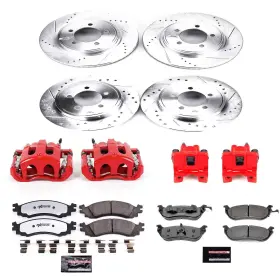 Kc2721-36 Power Stop Z36 Extreme Performance Truck And Tow 1-click Brake Kit With C