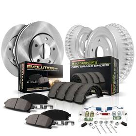 Power Stop Koe15109dk 1-click Daily Driver Brake Kit Front And Rear Oe Repla