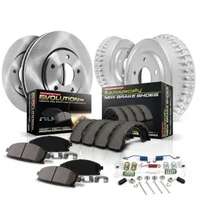 Koe15109dk Power Stop 1-click Daily Driver Brake Kit Front And Rear Oe Repla