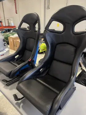 2-2700-01 Recaro Bucket Seats Black And Blue