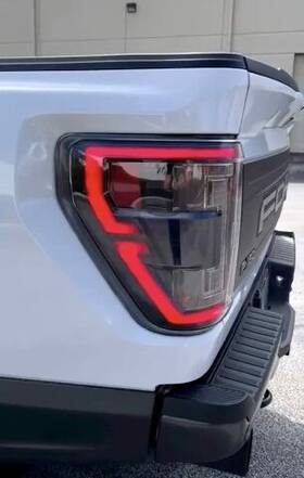 Recon Truck Accessories 264568ledbk - Black/smoke Fiber Optic Led Tail Lights