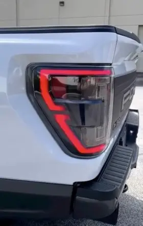 264568ledbk Recon Truck Accessories - Black/smoke Fiber Optic Led Tail Lights