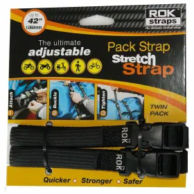 10314rok Rok Straps Adj. 12-42 X 5/8 Inch Stretch In Black-2 A Pack