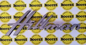 72240581 Rootes Group Hillman Minx Fthillmanft Script Emblem Excellent Used
