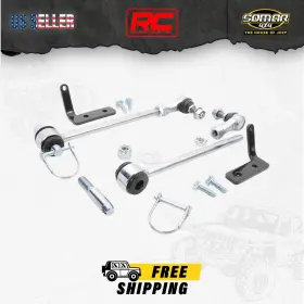 Rough Country 843030101442 Rc Quick Disconnect Sway Links 3.5-6 Inch Lift Jeep Gladiator Jt/wrangler Jk And Jl