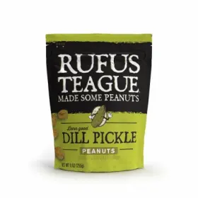 Rufus Teague Snacks 819153011487 12 Pack - Dill Pickle Peanuts 9 Oz. 1707
