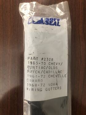Soff Seal 2328 Nos Soffseal Plastic Firewall Wiring Gutter For Chevy 1964-1972 Gm Applications