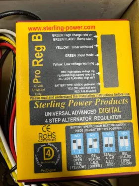Ar12vd Sterling Power Pro Reg B Programmable 4 Step Digital Alternator Regulator