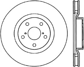 126-44103csl Stoptech Sport Rotors Cryo Slot Front Left 12.72 Inch Dia