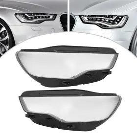 4g0941044e Tbvechi For Audi A6 C7 2011-2015 Left And Right Side Headlight Lens Cover Headlamp