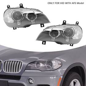 Tbvechi 63127298452 Adaptive For 2011-2013 Bmw X5 Xenon/hid Headlights Headlamps Afs Left Right Side