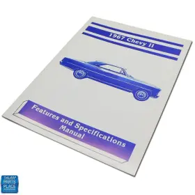 Mp0086 The Parts Place Inc. 1967 Chevy Ii / Nova Illustrated Facts And Features Manual - New Each