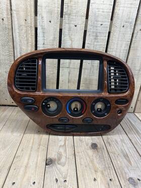 Toyota Hac-11031 00-06 Tundra Center Dash Radio Woodgrain Bezel Climate Control 840100c021
