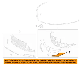5312108020 Toyota Oem 21-23 Sienna Grille Components-outer Finish Pnl