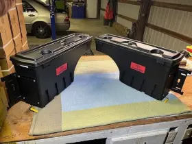 Pt973-34220-lh Toyota Genuine Tundra Oem Bed Storage Box Pair And Pt97334220-rh