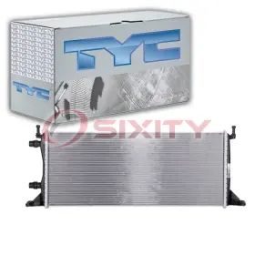 Sx-2206 Tyc Auxiliary Radiator For 2017-2019 Mercedes-benz Gle43 Amg 3.0l V6 Cooler Wk