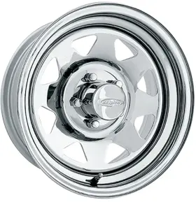 75-5860 U.s. Wheel Chrome 8 Spoke Series 75 Size 15 X Bolt Circle 6