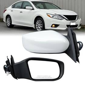Vanlogy Yh82011162 Right Passenger White Side Mirror For 2013-2018 Nissan Altima Sedan Replace#