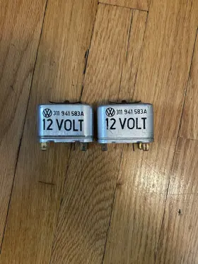 Volkswagen 200 648 Vw Bug 311 941 583 A Headlight Dimmer Relay. Set Of 2