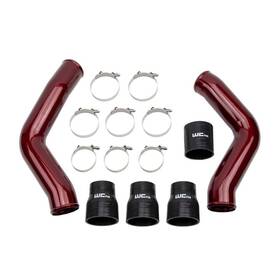 Wehrli Wcf100423-red For 13-18 Ram 6.7l Cummins 3.5in Intercooler Pipes Kit - Wcfab Red