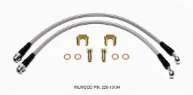 220-15194 Wilwood Brake Flexline Kit 2005-2013 Chevy C6 Corvette Non-z06 - Fro