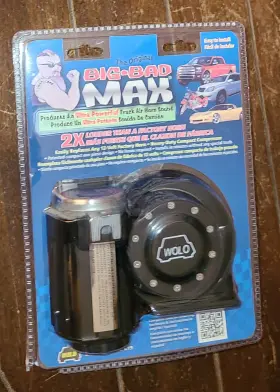 Wolo 080217006194 Big Bad Max Ultra Powerful Truck Air Horn Sound Easy To Install #619