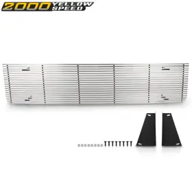 Ylw591648 Ylwspeed2000 Fit For 73-80 Chevy Gmc C/k Pickup/suburban Main Stainless Silver Billet Grille