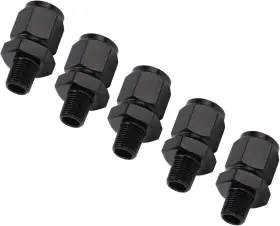 Ymikoywfq5t934e Ymiko 5 Pcs Adapter Fitting Aluminium Alloy 6an Female Thread To 1/8 Npt Male