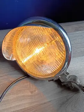 Saehm81 Zel 4.5 Headlight With Visor Shovelhead Ironhead Panhead Knucklehead Flathead