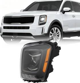 Zhishuai Zhishuai-000600 For 2020-2022 Kia Telluride Lx/s Halogen Left Side Headlight With Drl And Bulb New