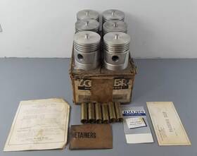Zollner 404-p 6 Nos 404p Pistons With Pins Semi Sized International