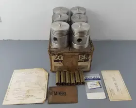 404-p Zollner 6 Nos 404p Pistons With Pins Semi Sized International