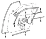 Genuine Bmw Door Weather-strip 51-21-1-938-072 New. Price: $197.21.