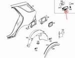 Mercedes-benz Gle W166 Right Filler Opening For Tank A1666303203 Neu. Price: $175.59.