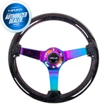 New Nrg 3"DEEP Dish Galaxy Black Wood Steering Wheel Neochrome RST-036BSB-MC. Price: $198.00.