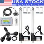 Szmwkj Dual Axis Solar Tracker +6000N 12" Linear Aactuator Controller Sensor Kit New. Price: $199.99.