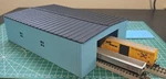 Scale 1/160 3D Printed Mega Warehouse Building Big Pull Thru Door Blue New. Price: $26.00.