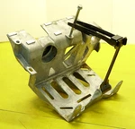 Tesla Model Oem Compressor Bracket, 12V Battery Rear Hookstrap Tie-down Used. Price: $85.00.