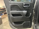 2014 Chevrolet Silverado 1500 Pickup Driver Side Rear Door Trim Panel Used. Price: $175.00.
