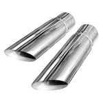 Exhaust Tips 304 Ss Resonator Round Angle Cut Clamp-on 3" Inlet, New. Price: $280.25.