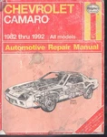 Haynes Chevrolet Camaro 1982-1992 Repair Manual All Models #866 MN2364 Acceptable. Price: $10.95.