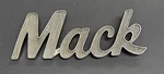 Vintage Mack Truck Cast Metal Script Hood Emblem 27RU2127-A 9IN Used. Price: $54.95.