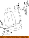 Gm Oem Front Seat Belt-buckle End Right 19121542 New. Price: $163.07.