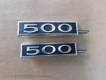 Nos Oem Ford 1966 1967 Galaxie 500 Quarter Panel Emblems Trim Pair New. Price: $59.00.