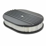 Specialty Chrome 6490BK Air Cleaner Kit - 12" X Oval Half Finned Top New. Price: $68.93.