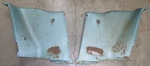 1967 1968 Ford Mustang Coupe Orig Aqua Interior Rear Quarter Trim Side Panels Used. Price: $179.00.