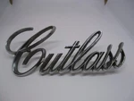Vintage Oldsmobile Cutlass Script Emblem Metal Badge Logo 408954 Used. Price: $17.05.